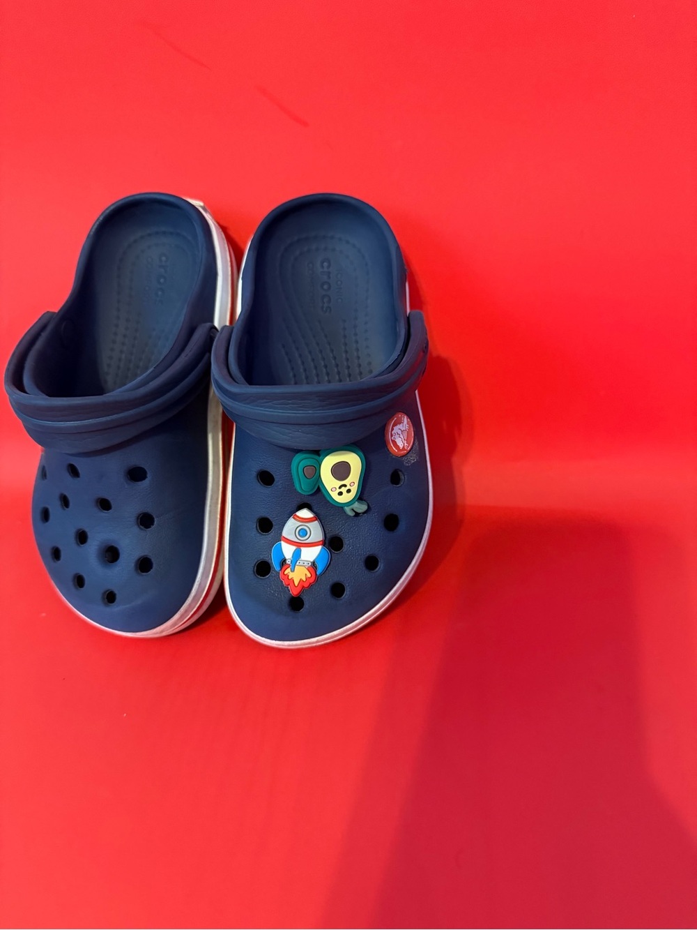 CROCS Navy Kids' Clog with Space Charms